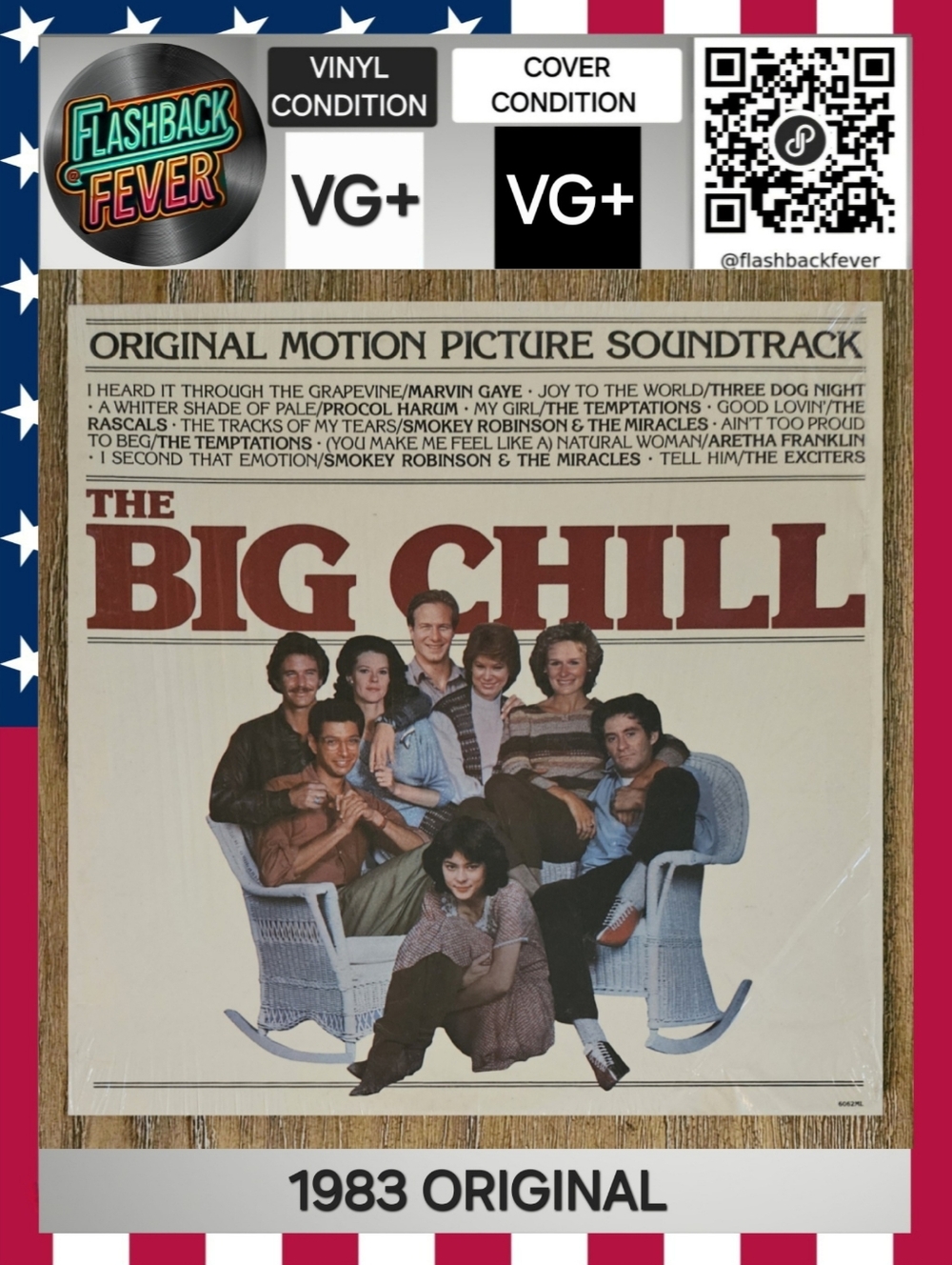 THE BIG CHILL•Original Motion Picture Soundtrack•1983 US (#6062 ML) Motown